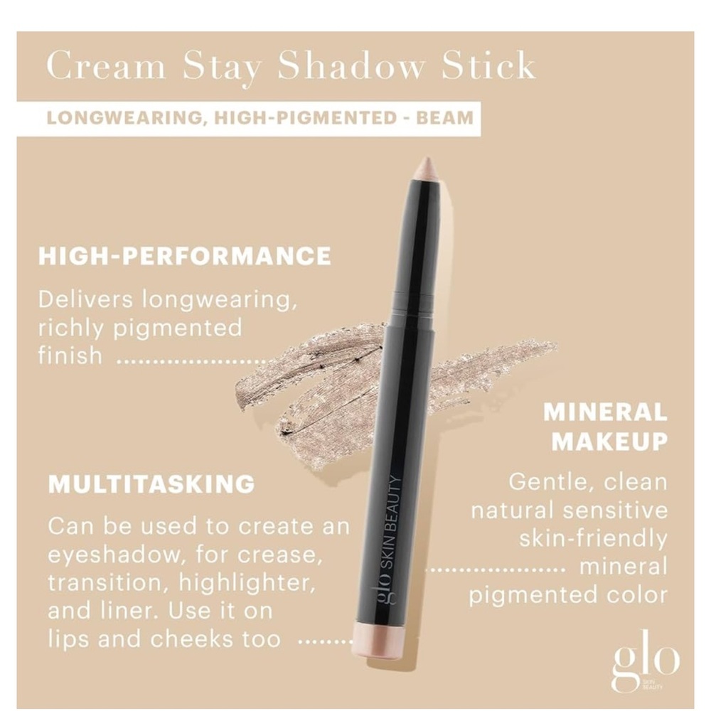 Glo Minerals Cream Stay Shadow Stick-Beam- NIB - Picture 7 of 7